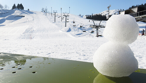 魚沼的滑雪場